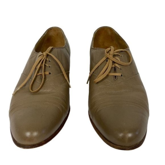 Giorgio Brutini Cap Toe Leather Dress Shoes Mens Size 9.5 Tan Brown Lace Up Shoe main image 4